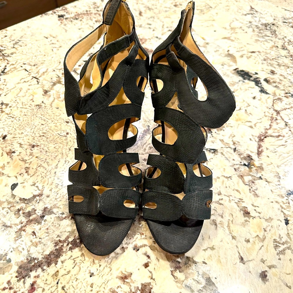 Nine West Cutout High Heeled Stiletto Sandal 10.5